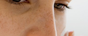 Woman using moisturizing gel