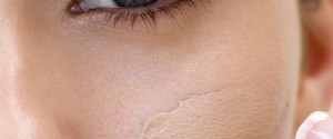 Woman applying base